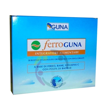 Guna Linea Vitamine Minerali ferroGuna Integratore Alimentare Ferro 28 Bustine
