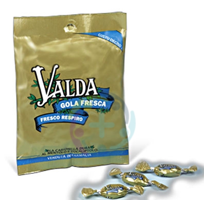 Valda Linea Gola Fresca Caramelle Balsamiche Mentolo con Zucchero 60 g