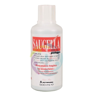 Saugella Linea Poligyn Rosa Dermoliquido Detergente Intimo Delicato 500 ml