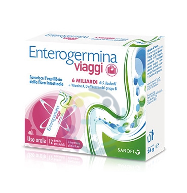 Sanofi Aventis Linea Intestino Sano Enterogermina Viaggi Integratore 12 Buste