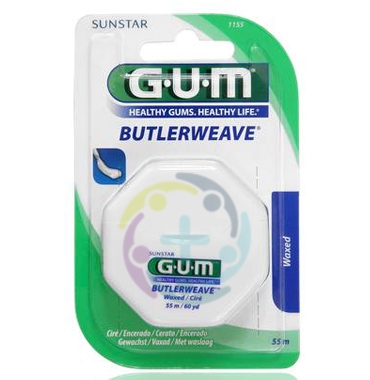 GUM Linea Igiene Dentale Quotidiana Butlerweave Filo Interdentale Cerato 1155