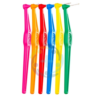 TePe Linea Cura Dentale Quotidiana 6 Scovolini Angolati 0,40 Colore Rosa