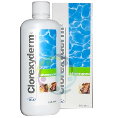ICF Farmaceutici Linea Animali Domestici Clorexyderm 4% Shampoo Cani Gatti 250ml