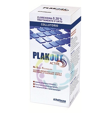 Polifarma Linea Igiene Dentale Quotidiana Plakout Active 0,20 Collutorio 200 ml