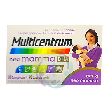 Multicentrum Linea Gravidanza Neo Mamma DHA Integratore Alimentare 30+30