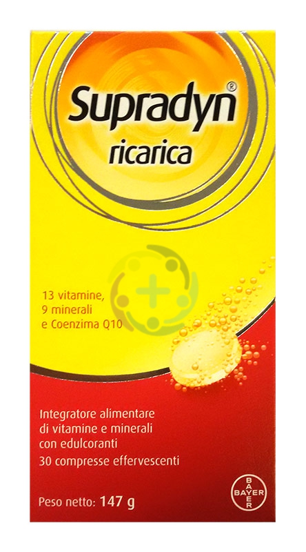 Supradyn Linea Vitamine Minerali Ricarica Integratore 30 Compresse Effervescenti