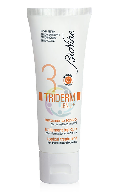 BioNike Triderm Linea Lenil + Crema Lenitiva per Dermatiti ed Eczemi 50 ml