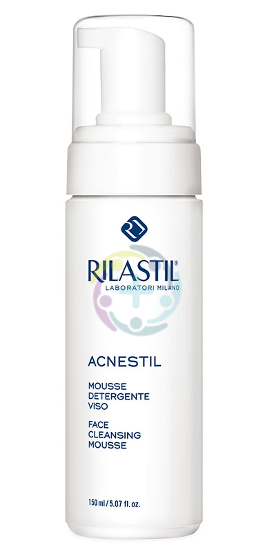 Rilastil Linea Acnestil Mousse Detergente Viso Pelli Grasse e Sensibili 150 ml