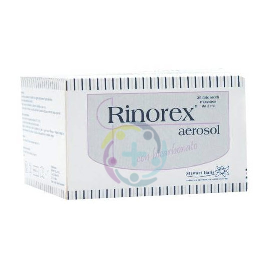 Stewart Italia Linea Dispositivi Medici Rinorex Aerosol con Bicarbonato 25 Fiale