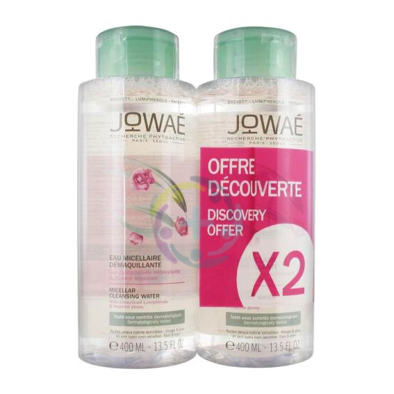 Jowae Linea Pulizia del Viso Acqua Micellare Struccante Antiossidante 2x400 ml