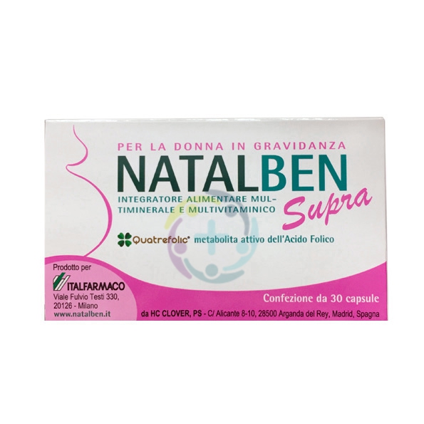 Italfarmaco Linea Allattamento Natalben Supra Integratore Alimentare 30 Capsule