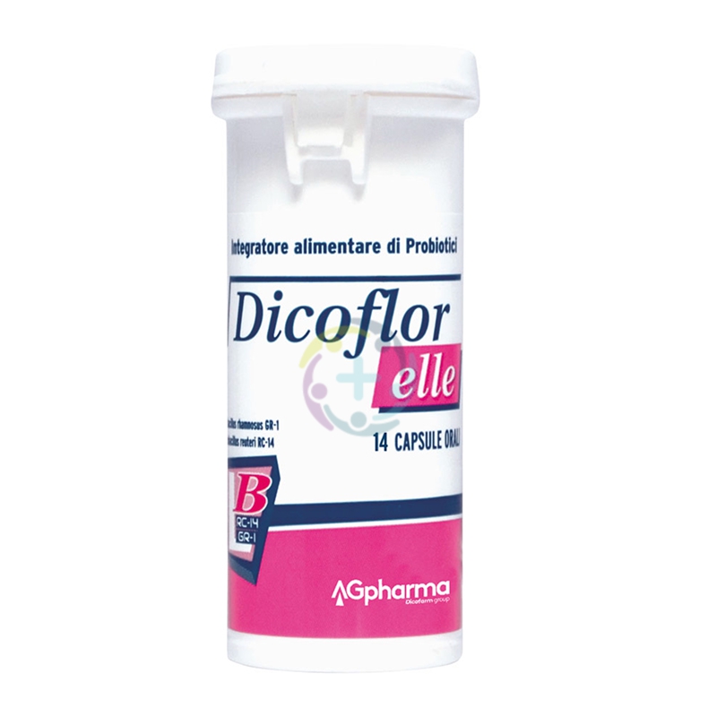 AG Pharma Linea Intestino Sano Dicoflor Elle Probiotico Integratore 28 Capsule