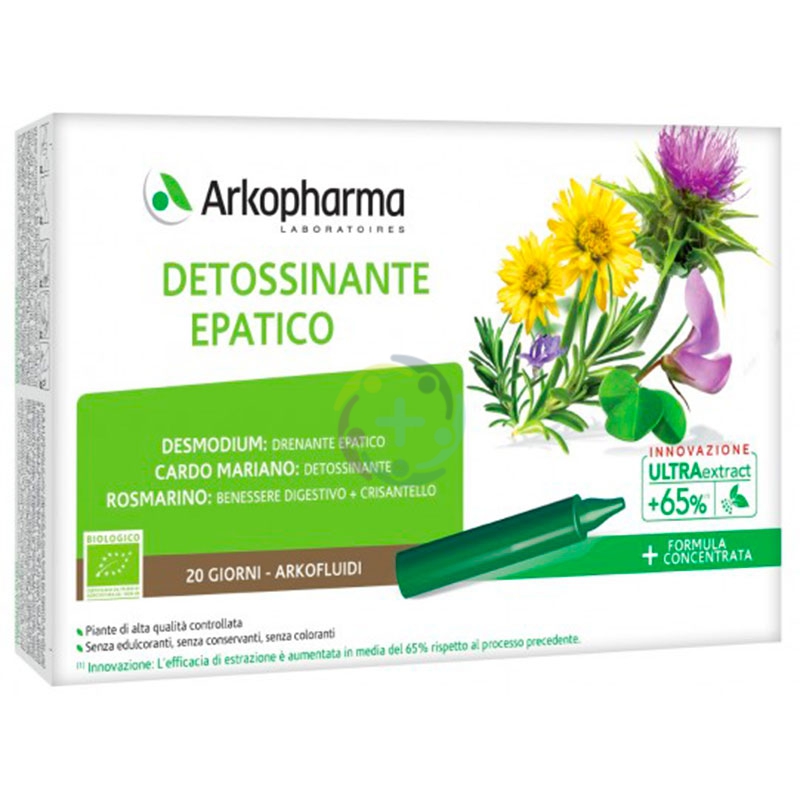 Arkofluidi Linea Digestione Detossinante Epatico 20 Fiale