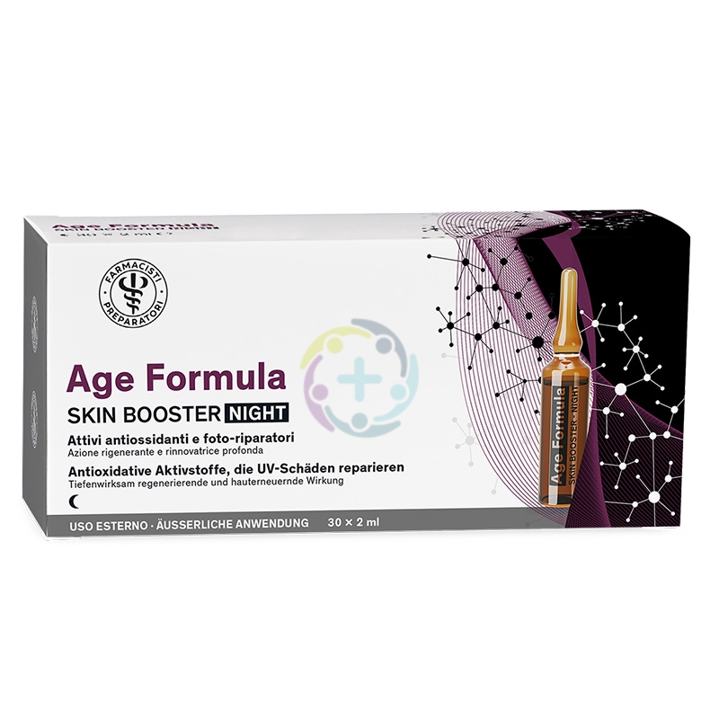Unifarco Linea Farmacisti Preparatori Age Formula Skin Booster Nigh 30 Fiale 2ml