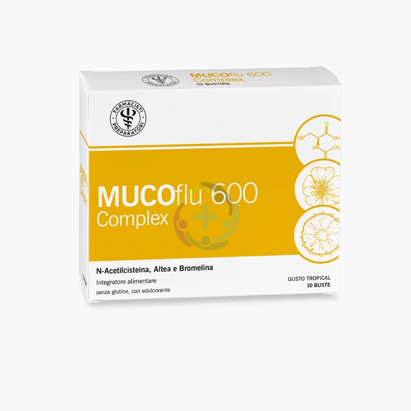 Unifarco Linea Farmacisti Preparatori  MucoFlu 600 Complex 10 buste